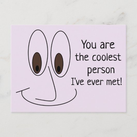 U bent de coolste persoon Fun Quote Briefkaart (Voorkant)