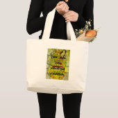 U bent de gecreeerde belofte grote tote bag (Voorkant (product))