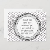 U bent de mijne, zwart-witte scriptie briefkaart (Voorkant / Achterkant)