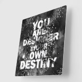 U bent de ontwerper van uw eigen bestemming vierkante klok (Hoek)