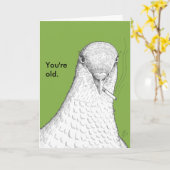 U bent de Oude Grappige Kaart van de Verjaardag (Gele Bloem)