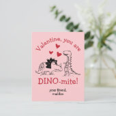 U bent Dinosaur Valentijn Briefkaart (Staand voorkant)