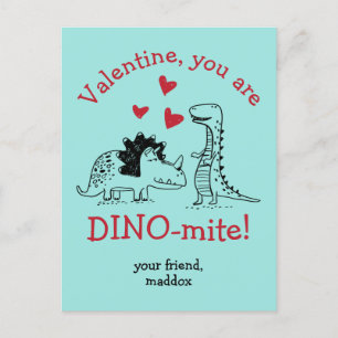 U bent Dinosaur Valentijn Briefkaart