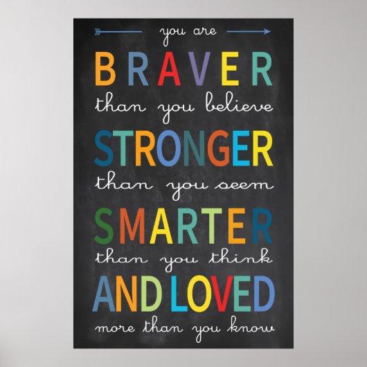 U bent een braver Classroom Poster (Voorkant)