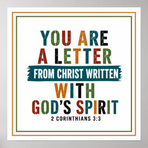 U bent een brief van Christus geschreven door Gods Poster