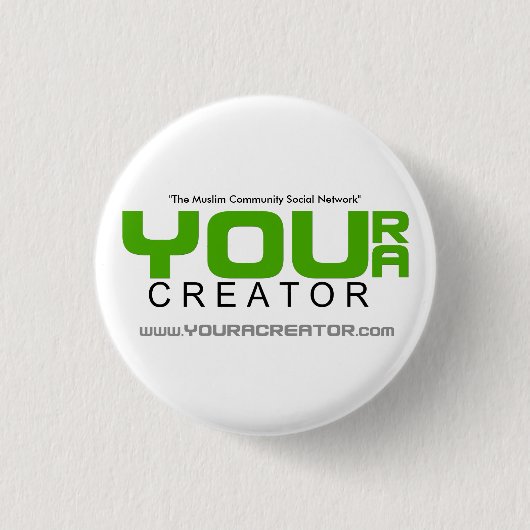 U BENT EEN CREATOR-Button Ronde Button 3,2 Cm (Voorkant)