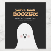 U bent een geBoost Etiket Halloween Ghost Wine (Enkel label)
