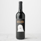 U bent een geBoost Etiket Halloween Ghost Wine (Voorkant)
