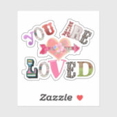 U bent een geliefde prijsopgave sticker (Vel)