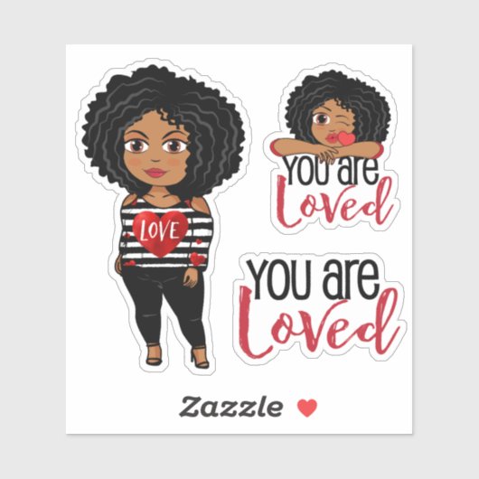 U bent een geliefde Sticker (Vel)