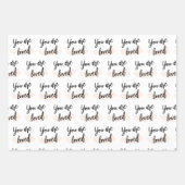 U bent een liefdevolle papierverzameling inpakpapier vel (Voorkant)