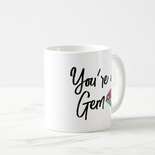 U bent een Mok van twee-toon-koffie van Gem (Voorkant rechts)