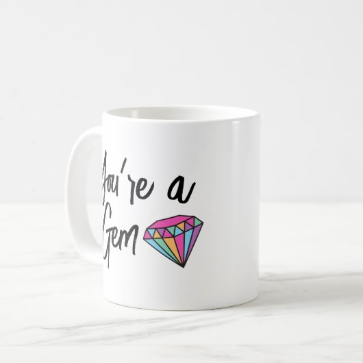 U bent een Mok van twee-toon-koffie van Gem (Voorkant links)