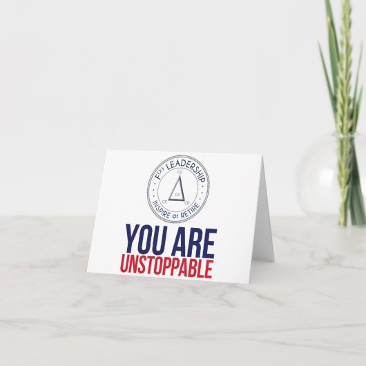 U bent een niet te stoppen briefkaart (Voorkant)