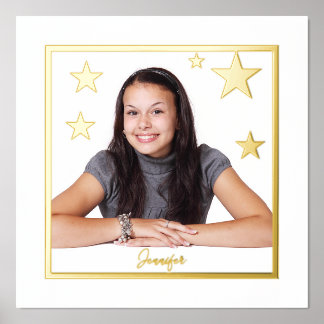 U bent een Poster Ster Folie Accent Print