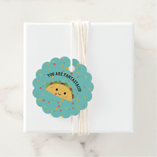 U bent Fantastaco Schattige Kawaii Taco Bedankjes Labels (In situ)