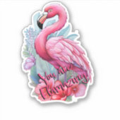 U bent Flamingo Flamingo Sticker (Voorkant)