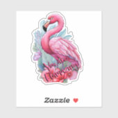 U bent Flamingo Flamingo Sticker (Vel)