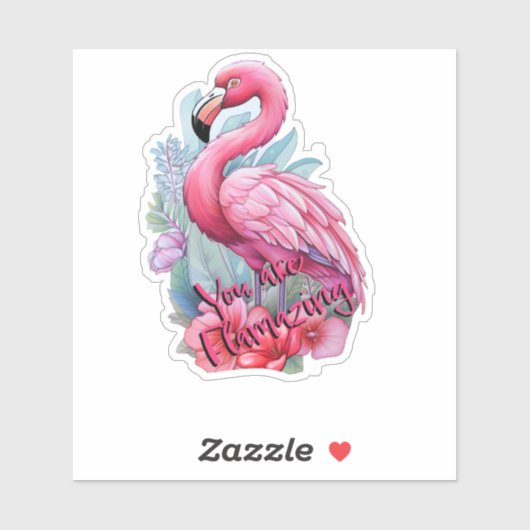U bent Flamingo Flamingo Sticker (Vel)
