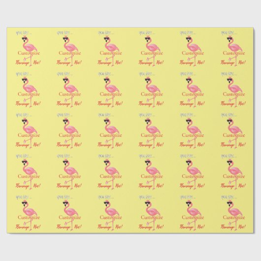 U bent Flamingo Hot Thunder_Cove Cadeaupapier (Vlak)