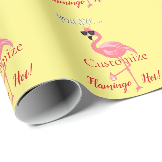 U bent Flamingo Hot Thunder_Cove Cadeaupapier (Rol Hoek)