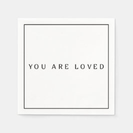 U bent geliefd Papieren servetten, Standaard Cockt Servet