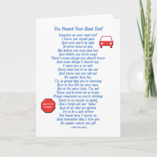 U bent geslaagd voor de Road Test - Nieuwe driver Kaart