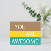 U bent geweldige briefkaart (Staand voorkant)