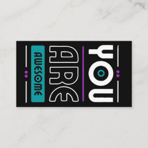 U bent geweldige motivatie gezegde visitekaartje