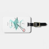 U bent hier Light Cone Space Time (natuurkunde) Bagagelabel (Voorkant horizontaal)