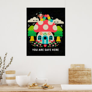 U bent hier veilig - poster afdrukken