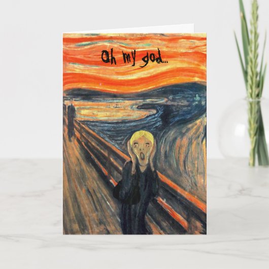 "U bent hoe Oud?" (Blonde) Kaart (Voorkant)