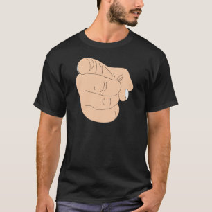 U bent In brand gestoken Vinger T-shirt