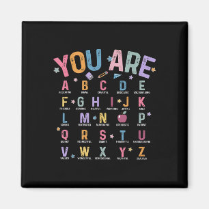 U bent letters alfabet leren ABC Inspiratie Te Magneet