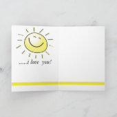 U bent mijn Zonneschijn Kaart (Binnen)