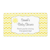 U bent mijn zonneschijn waterfles of gunstigetiket etiket (Voorkant)