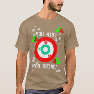 U bent Miss Game, u Drink me lelijk met Kerstmis. T-shirt