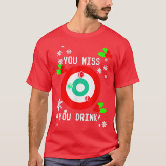 U bent Miss Game, u Drink me lelijk met Kerstmis. T-shirt