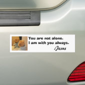 U bent niet alleen Bumpersticker (Op auto)