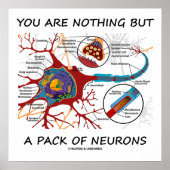 U bent niets anders dan een pak neuronen (synapse) poster (Voorkant)