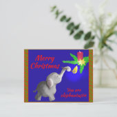 U bent olifant-astic Sweet Modern Christmas Kaart (Staand voorkant)