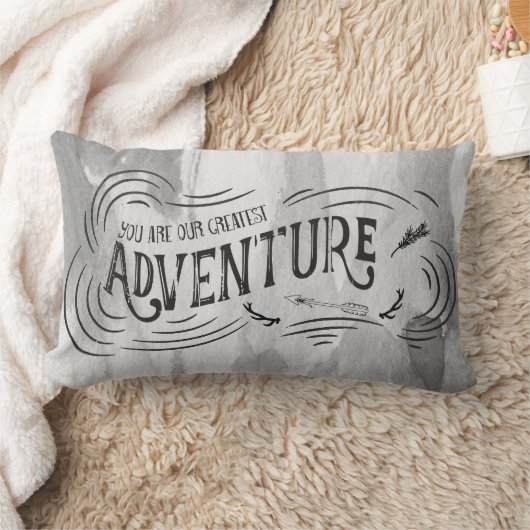 U bent onze grootste avontuurlijke Waterverf-inkt Kussen (Deken)
