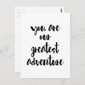 U bent onze grootste avontuurprijsopgave briefkaart (Voorkant / Achterkant)