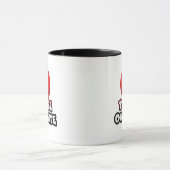 U bent op mute Funny Black & Red Typography quote Mok (Midden)