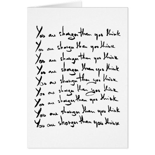 U bent STRONGER dan u denkt! (Voorkant)