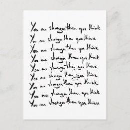 U bent STRONGER dan u denkt! Briefkaart