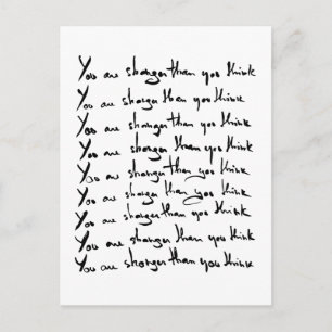 U bent STRONGER dan u denkt! Briefkaart