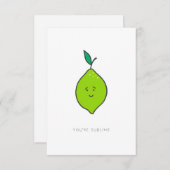 U bent Sublime Valentijn Kaart (Voorkant / Achterkant)