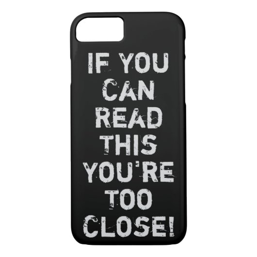 U bent te dicht anti-Sociale Citaat Case-Mate iPhone Case (Achterkant)