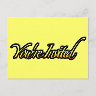 U bent uitgenodigd_ Ansichtkaart Uitnodiging Briefkaart